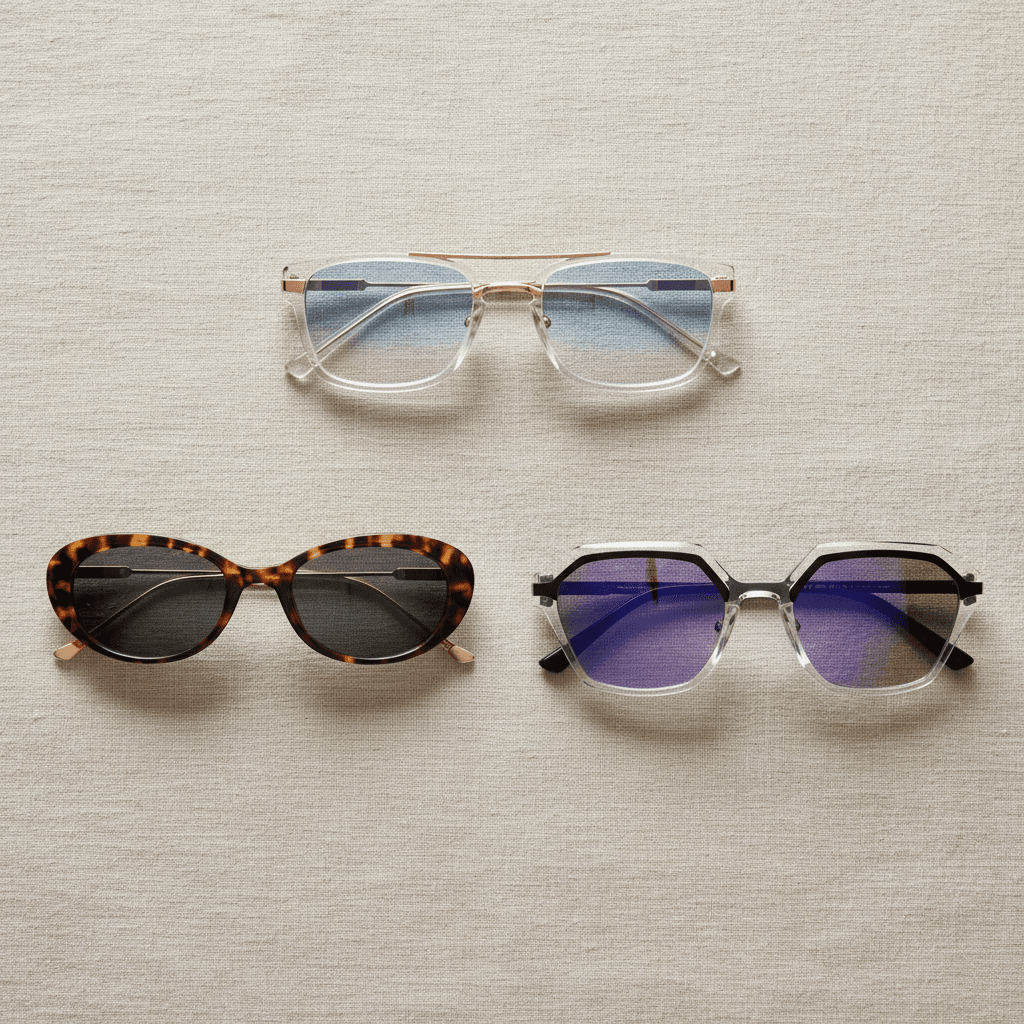 Curated selection of modern eyewear frames