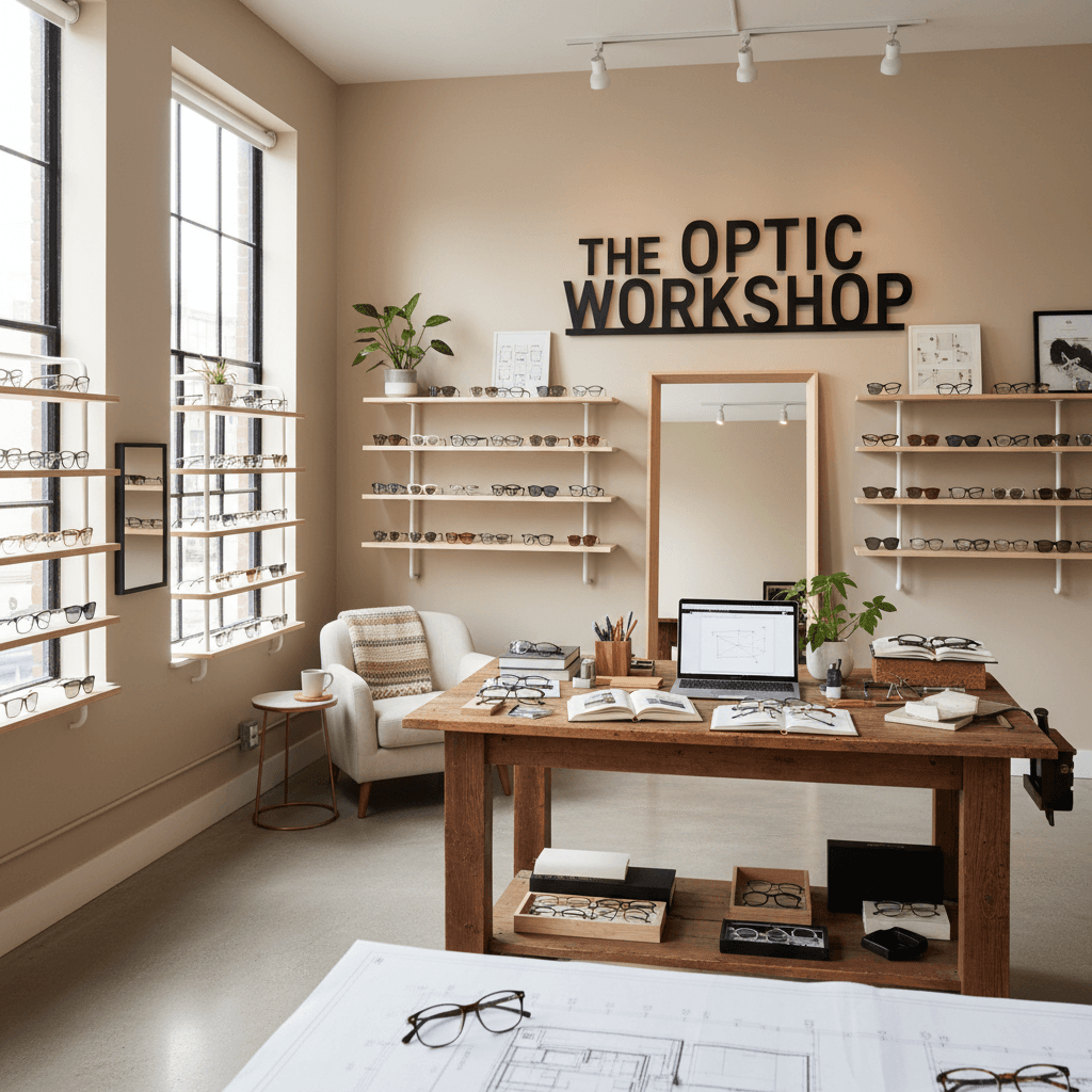 DON RAN eyewear workspace setup